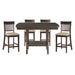 Balin 5pc Set (TB+4S) in Brown - 5716-36*5S1 - FAMSA Furniture (TX)