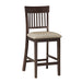 Balin Counter Height Chair, Slat Back in Brown - 5716-24S1 - FAMSA Furniture (TX)
