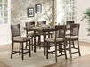 Balin Counter Height Chair, Slat Back in Brown - 5716-24S1 - FAMSA Furniture (TX)