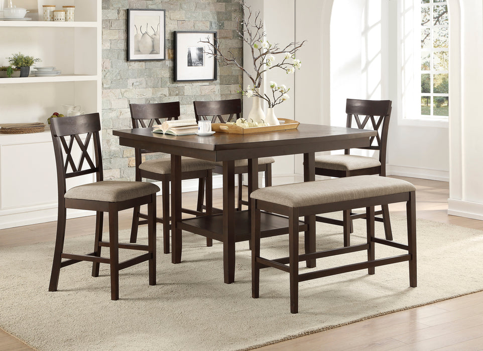 Balin Counter Height Bench in Brown - 5716-24BH - FAMSA Furniture (TX)