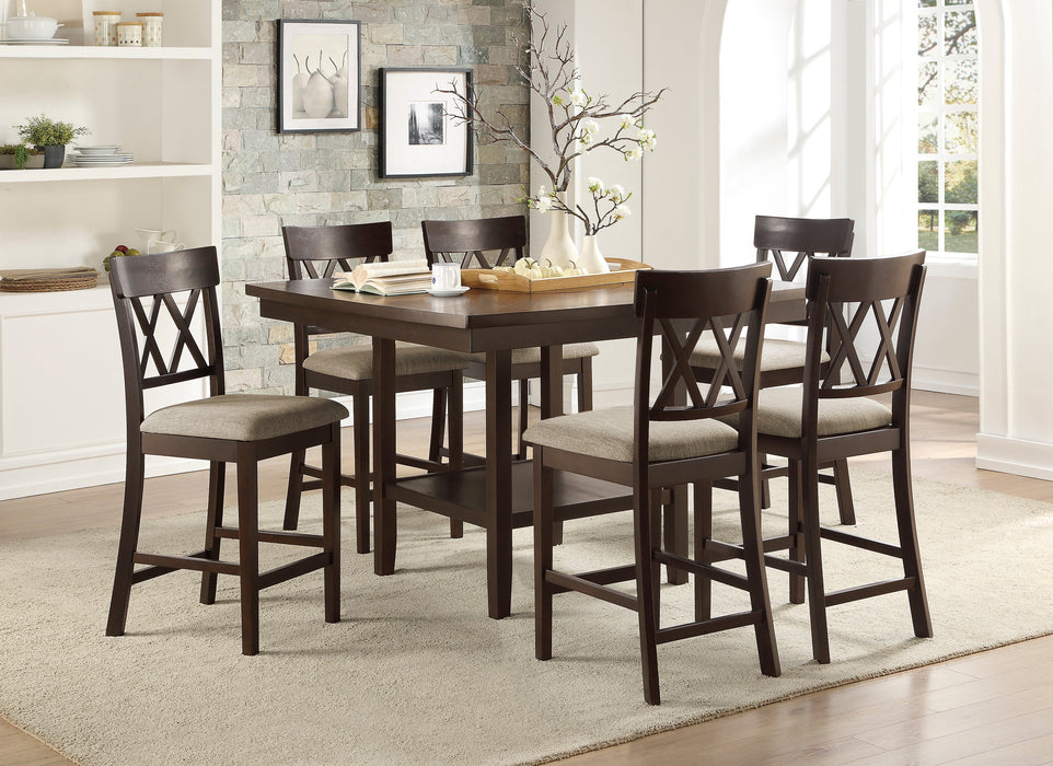 5716-24S2 COUNTER HEIGHT CHAIR, DOUBLE X BACK image