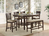 Balin Counter Height Chair, Slat Back in Brown - 5716-24S1 - FAMSA Furniture (TX)