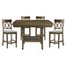 Balin 5pc Set (TB+4S) in Brown/Oak - 5716RFAK-36*5 - FAMSA Furniture (TX)
