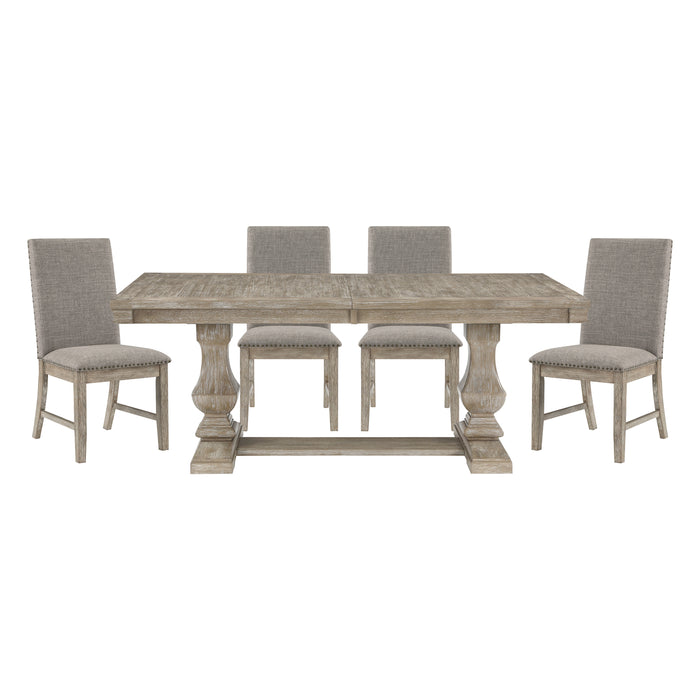Southlake 5pc Set (TB+4S) in Brown/Gray - 5741NN-94*5 - FAMSA Furniture (TX)