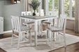 Lowell 5-Piece Pack Counter Height Set in Gray/White - 5744WH-36 - FAMSA Furniture (TX)