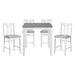 Lowell 5-Piece Pack Counter Height Set in Gray/White - 5744WH-36 - FAMSA Furniture (TX)