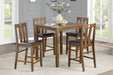 Weston 5-Piece Pack Counter Height Set in Brown - 5746-36 - FAMSA Furniture (TX)