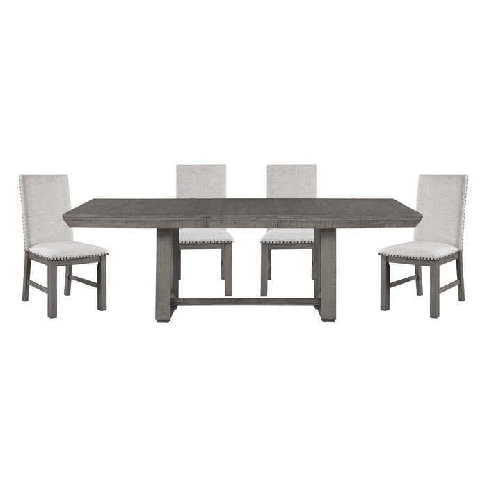 Gresham 5pc Set (TB+4S) in Gray - 5760-90*5 - FAMSA Furniture (TX)