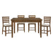 Tigard 5pc Set (TB+4S) in Cherry - 5761-36*5 - FAMSA Furniture (TX)