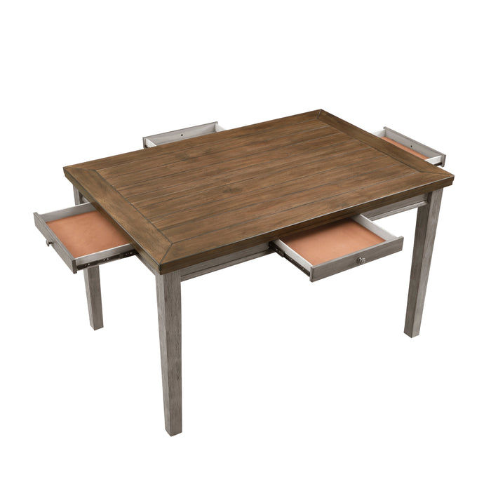 Tigard Counter Height Table in Cherry/Gray - 5761GY-36 - FAMSA Furniture (TX)