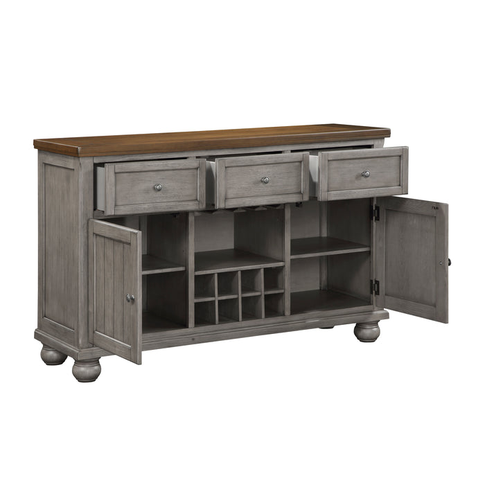 Tigard Server in Cherry/Gray - 5761GY-40 - FAMSA Furniture (TX)