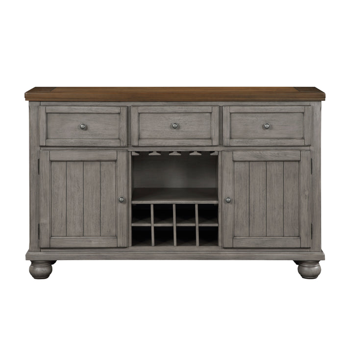 Tigard Server in Cherry/Gray - 5761GY-40 - FAMSA Furniture (TX)