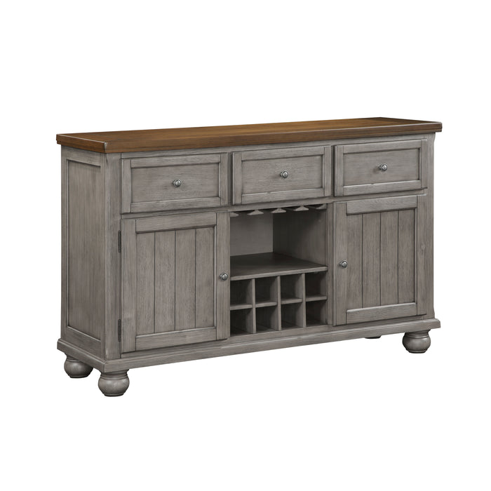 Tigard Server in Cherry/Gray - 5761GY-40 - FAMSA Furniture (TX)