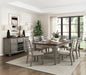 Tigard Dining Table in Cherry/Gray - 5761GY-78 - FAMSA Furniture (TX)
