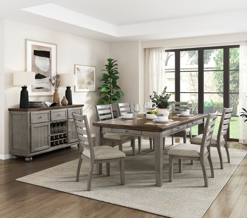Tigard Server in Cherry/Gray - 5761GY-40 - FAMSA Furniture (TX)
