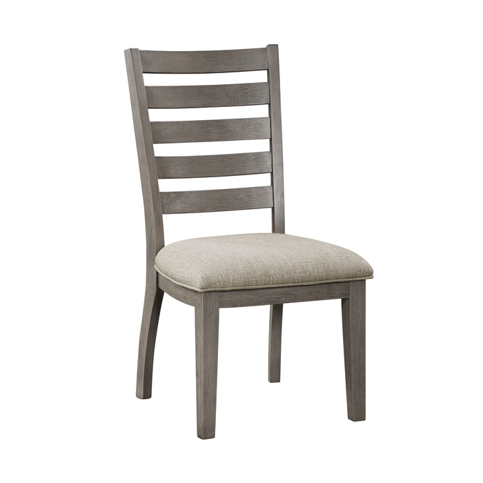 Tigard Side Chair in Cherry/Gray/Beige - 5761GYS - FAMSA Furniture (TX)