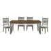 Tigard 5pc Set (TB+4S) in Beige/Cherry/Gray - 5761GY-78*5 - FAMSA Furniture (TX)