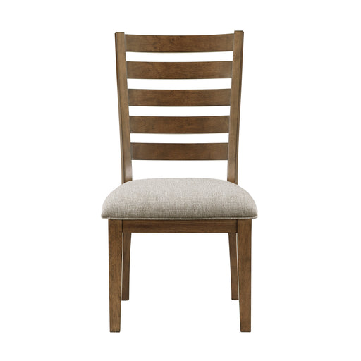 Tigard Side Chair in Cherry/Beige - 5761S - FAMSA Furniture (TX)