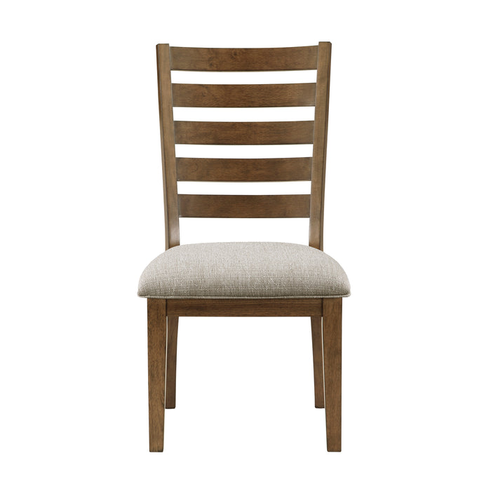Tigard Side Chair in Cherry/Beige - 5761S - FAMSA Furniture (TX)