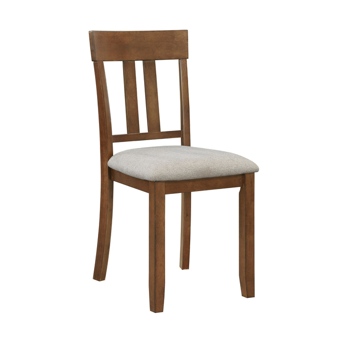 Prineville 7-Piece Pack Dinette Set in Cherry/Beige - 5762 - FAMSA Furniture (TX)