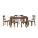 Prineville 7-Piece Pack Dinette Set in Cherry/Beige - 5762 - FAMSA Furniture (TX)