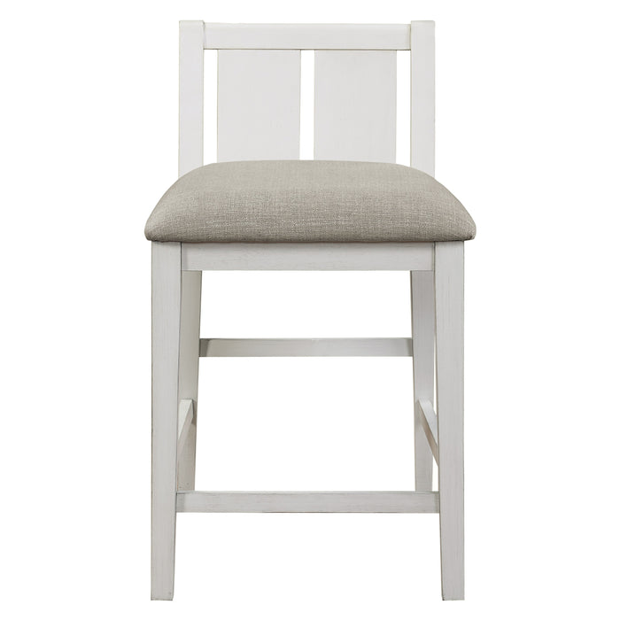 Daye 3-Piece Pack Counter Height Set in Cherry/White/Gray - 5773WH-32 - FAMSA Furniture (TX)