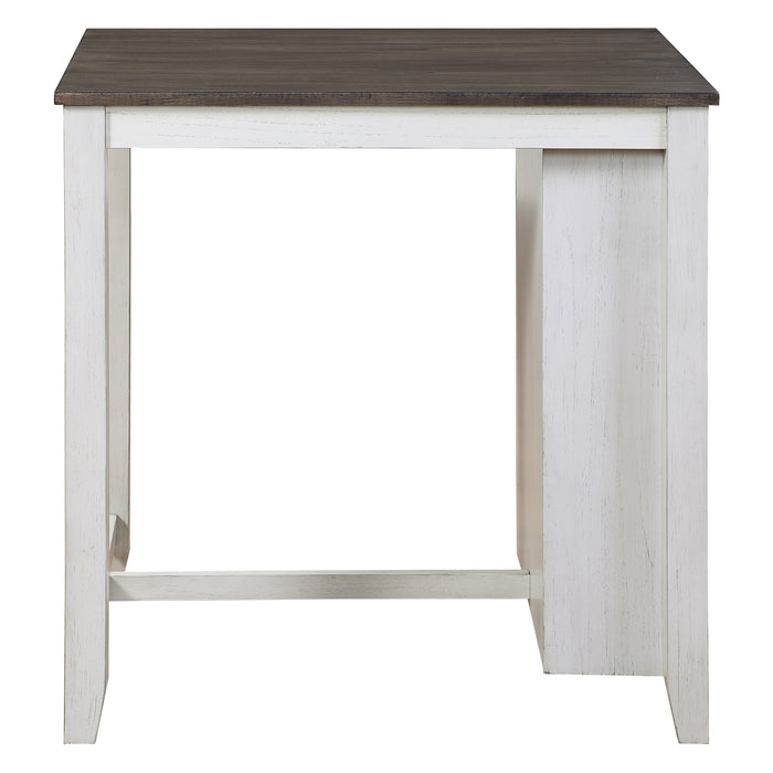 Daye 3-Piece Pack Counter Height Set in Cherry/White/Gray - 5773WH-32 - FAMSA Furniture (TX)