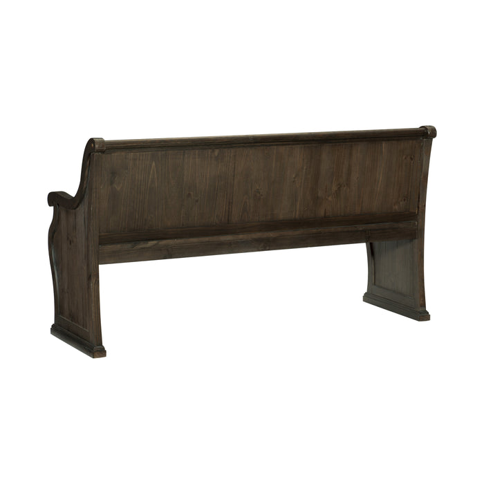 Gloversville Bench with Arms in Brown - 5799-14A - FAMSA Furniture (TX)
