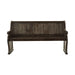 Gloversville Bench with Arms in Brown - 5799-14A - FAMSA Furniture (TX)