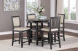 Asher Counter Height Chair in Black/Beige - 5800BK-24 - FAMSA Furniture (TX)