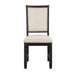 Asher Side Chair in Black/Beige - 5800BKS - FAMSA Furniture (TX)