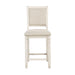 Asher Counter Height Chair in White/Beige - 5800WH-24 - FAMSA Furniture (TX)
