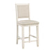 Asher Counter Height Chair in White/Beige - 5800WH-24 - FAMSA Furniture (TX)