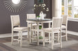 Asher Counter Height Chair in White/Beige - 5800WH-24 - FAMSA Furniture (TX)