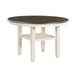 Asher 5pc Set (TB+4S) in Brown/White/Beige - 5800WH-48RD*5 - FAMSA Furniture (TX)