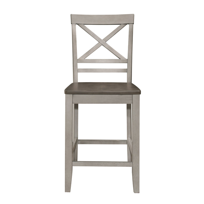 Brightleaf 5pc Set (TB+4S) in Brown/Gray - 5803RF-36*5 - FAMSA Furniture (TX)
