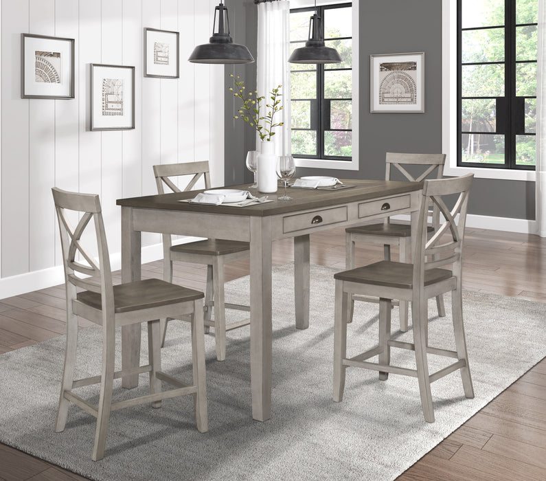 Brightleaf Counter Height Chair in Brown/Gray - 5803RF-24 - FAMSA Furniture (TX)