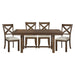 Bonner 5pc Set (TB+4S) in Beige/Brown - 5808-68*5 - FAMSA Furniture (TX)