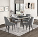 Keene Side Chair in Gray/Metal - 5817GYS - FAMSA Furniture (TX)