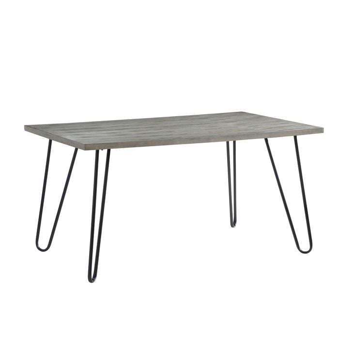 Keene Dining Table in Gray/Metal - 5817-60 - FAMSA Furniture (TX)