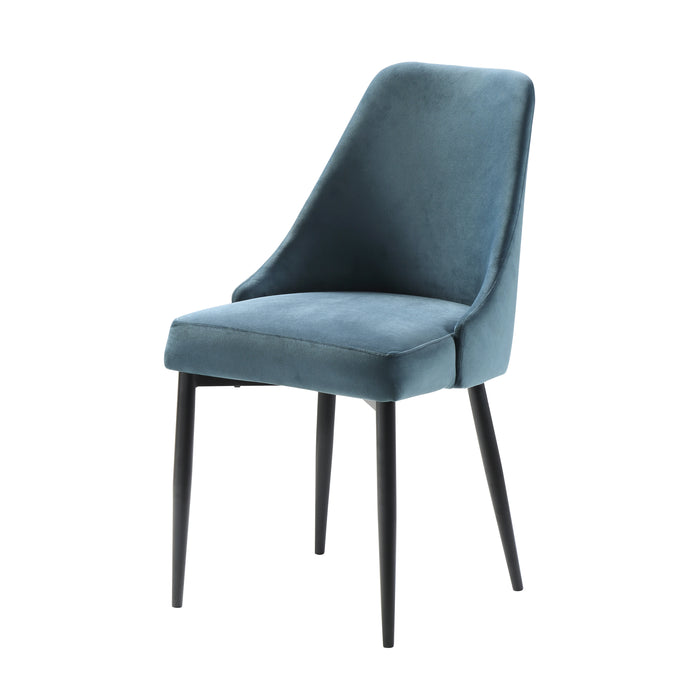 Keene 5pc Set (TB+4S) in Blue/Gray/Metal - 5817-60*5BU - FAMSA Furniture (TX)