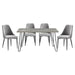Keene 5pc Set (TB+4S) in Gray/Metal - 5817-60*5GY - FAMSA Furniture (TX)