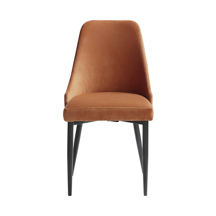 Keene Side Chair in Orange/Metal - 5817RNS - FAMSA Furniture (TX)