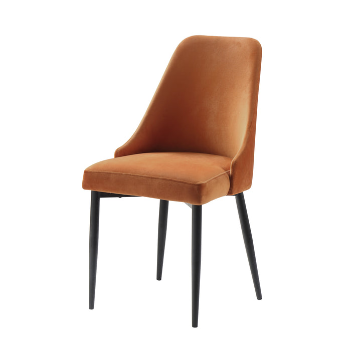 Keene Side Chair in Orange/Metal - 5817RNS - FAMSA Furniture (TX)