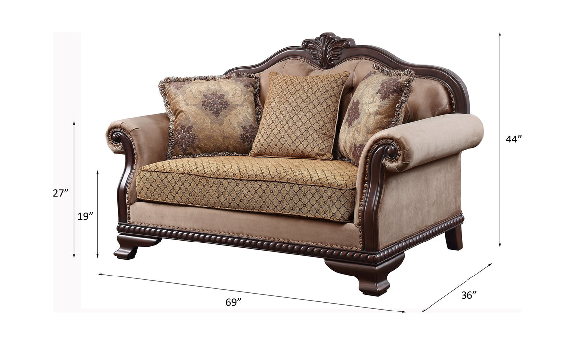 Chateau De Ville Loveseat w/3 Pillows(Same LV01589) - Image 5