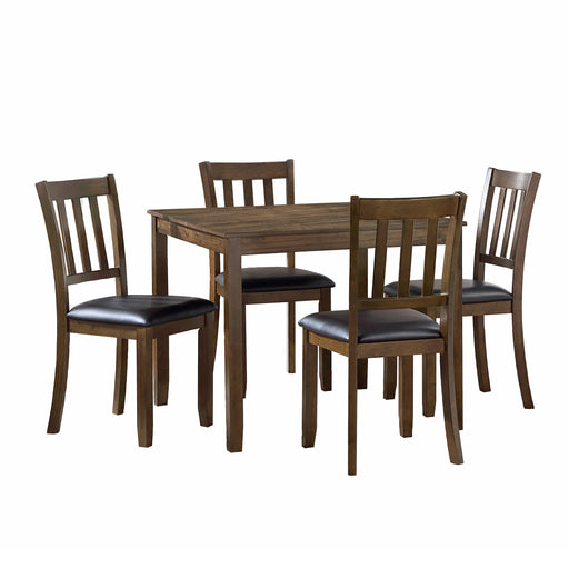 Faust 5-Piece Pack Dinette Set in Brown - 5839CH-5P - FAMSA Furniture (TX)