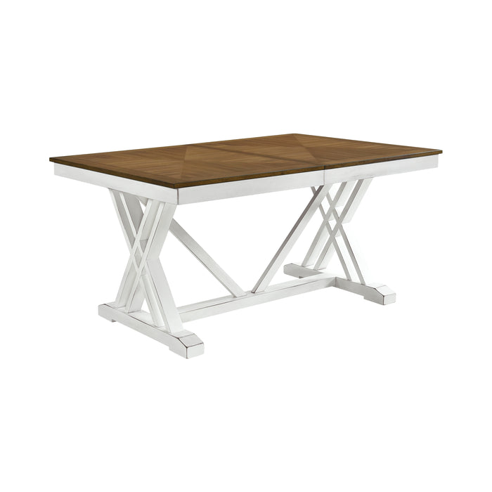 Brunson 5pc Set (TB+4S) in Oak/White - 5865-77*5 - FAMSA Furniture (TX)