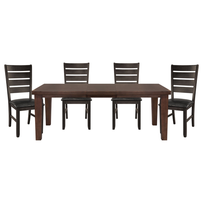Ameillia 5pc Set (TB+4S) in Oak - 586-82*5 - FAMSA Furniture (TX)