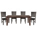 Ameillia 5pc Set (TB+4S) in Oak - 586-82*5 - FAMSA Furniture (TX)