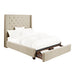 Fairborn Full Platform Bed with Storage Footboard in Beige - 5877FBE-1DW - FAMSA Furniture (TX)